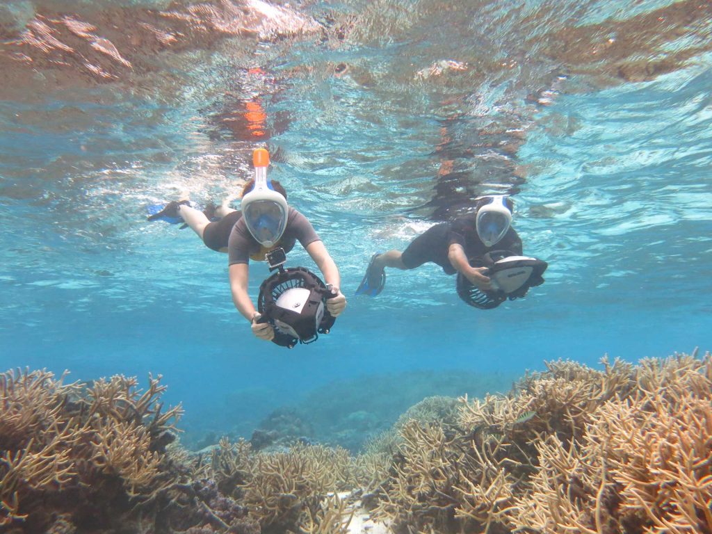 Octopus Aruba Seascooter-Power Snorkeling Aruba offers snorkelling tours with underwater scooters! This is the easiest and safest way to discover the underwater world